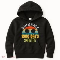 1000 Days Smarter Fifth 5th Grade Teacher Student Of School Kids Hoodie thumb 0