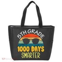 1000 Days Smarter Fifth 5th Grade Teacher Student Of School Tote Bag thumb 0