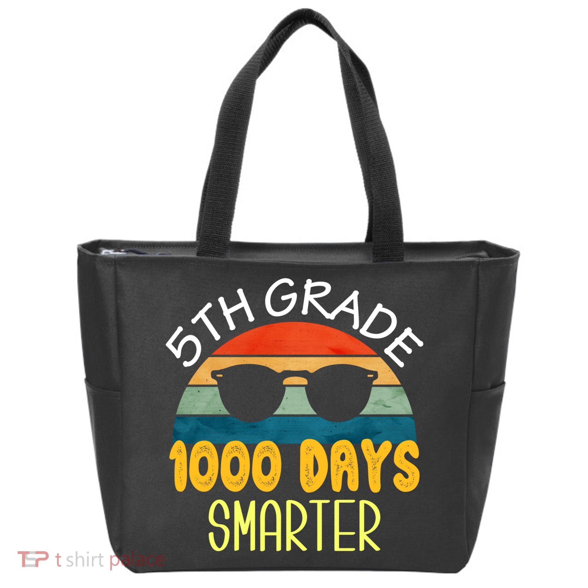 1000 Days Smarter Fifth 5th Grade Teacher Student Of School Tote Bag