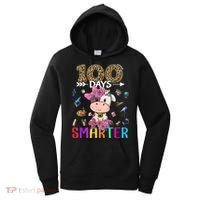 100 Days Smarter Cute Cow  Happy 100th Day of school  Women's Hoodie thumb 0