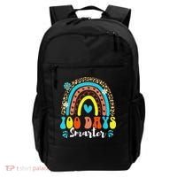 100 Days Smarter Rainbow Leopard Happy 100th Day Of School Backpack thumb 0