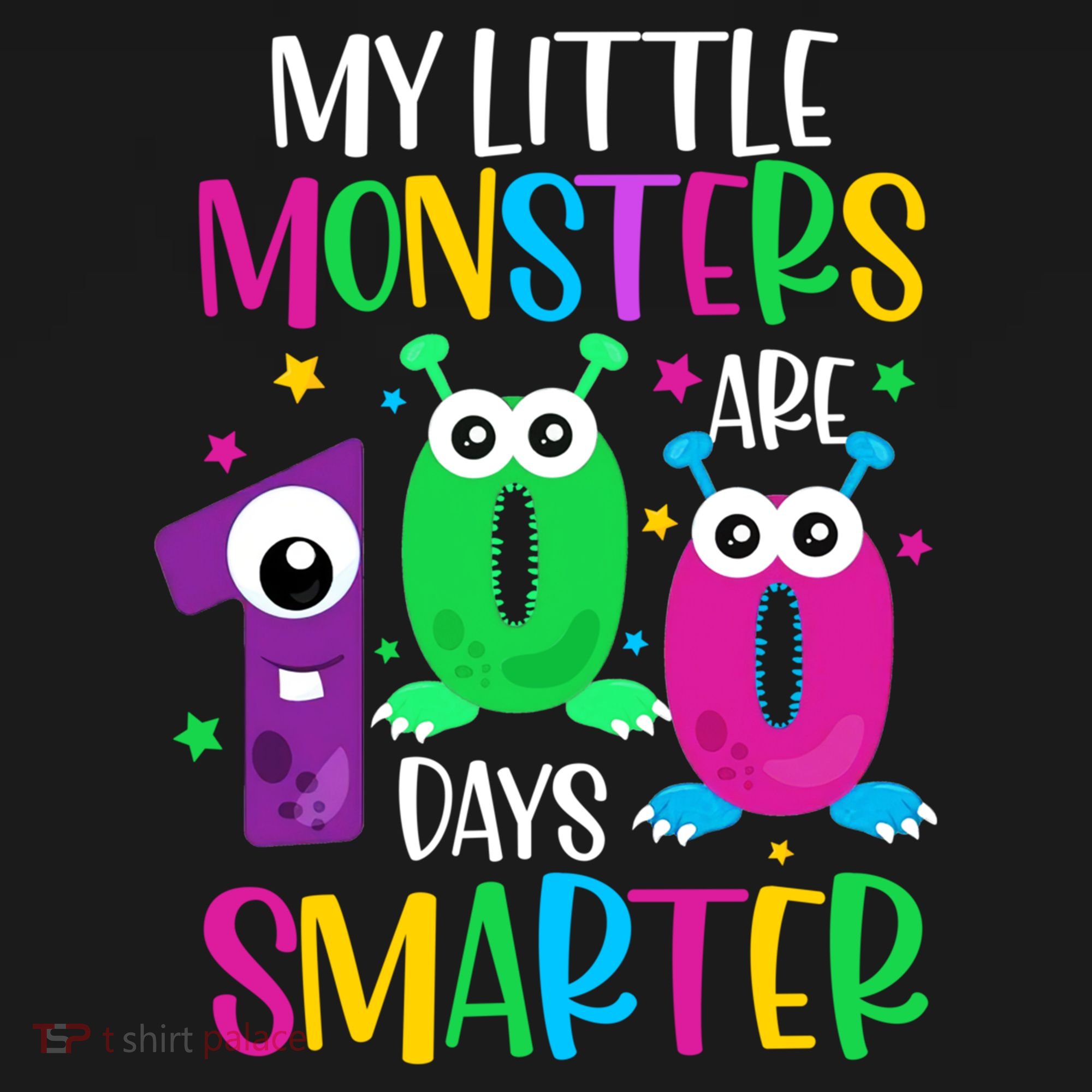 100 Days Teacher Gift My Little Monsters 100 Days Smarter Gift Pajama Set