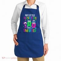 100 Days Teacher Gift My Little Monsters 100 Days Smarter Gift Apron thumb 2