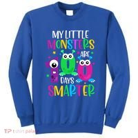 100 Days Teacher Gift My Little Monsters 100 Days Smarter Gift Sweatshirt thumb 0