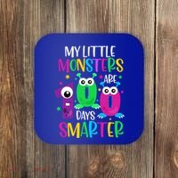 100 Days Teacher Gift My Little Monsters 100 Days Smarter Gift Coaster thumb 0