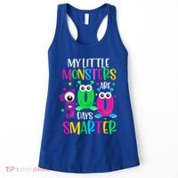 100 Days Teacher Gift My Little Monsters 100 Days Smarter Gift Women's Tank Top thumb 0