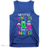 100 Days Teacher Gift My Little Monsters 100 Days Smarter Gift Tank Top thumb 0