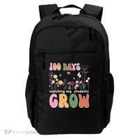 100 Days Watching My Students Grow Floral Backpack thumb 0
