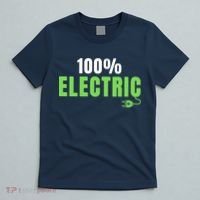 100% Electric, Drive EVs, EV Life, Funny Electric Vehicle T-Shirt thumb 5