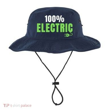 100% Electric, Drive EVs, EV Life, Funny Electric Vehicle Bucket Hat