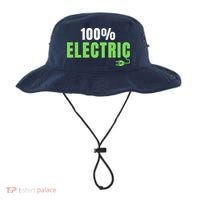 100% Electric, Drive EVs, EV Life, Funny Electric Vehicle Bucket Hat thumb 0