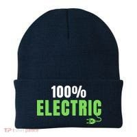 100% Electric, Drive EVs, EV Life, Funny Electric Vehicle Beanie thumb 0