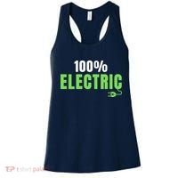 100% Electric, Drive EVs, EV Life, Funny Electric Vehicle Women's Tank Top thumb 0