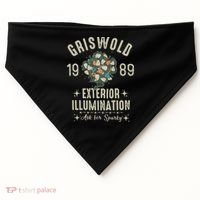 1989 Exterior Illumination Funny Christmas Lighting USA-Made Doggie Bandana thumb 0