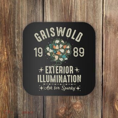 1989 Exterior Illumination Funny Christmas Lighting Coaster