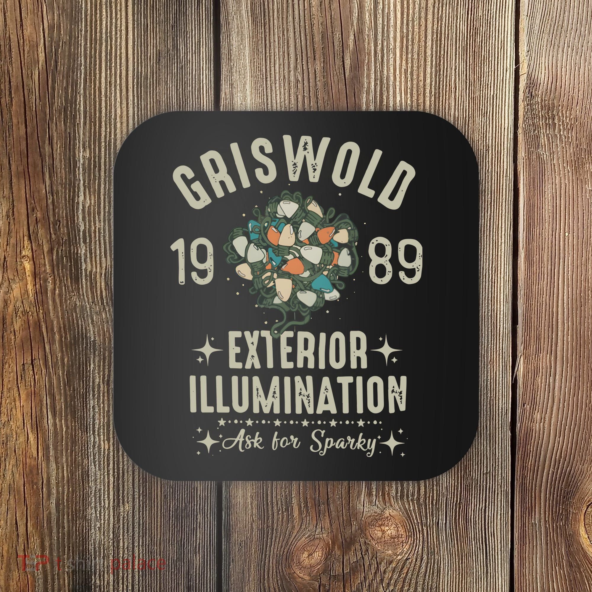 1989 Exterior Illumination Funny Christmas Lighting Coaster