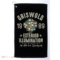 1989 Exterior Illumination Funny Christmas Lighting Golf Towel thumb 0