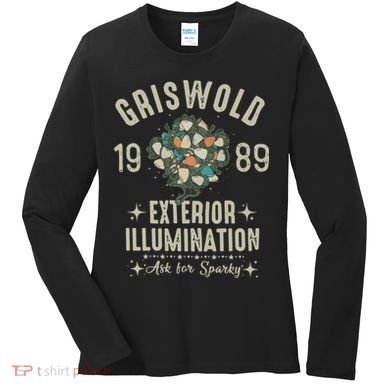 1989 Exterior Illumination Funny Christmas Lighting Women's Long Sleeve Shirt