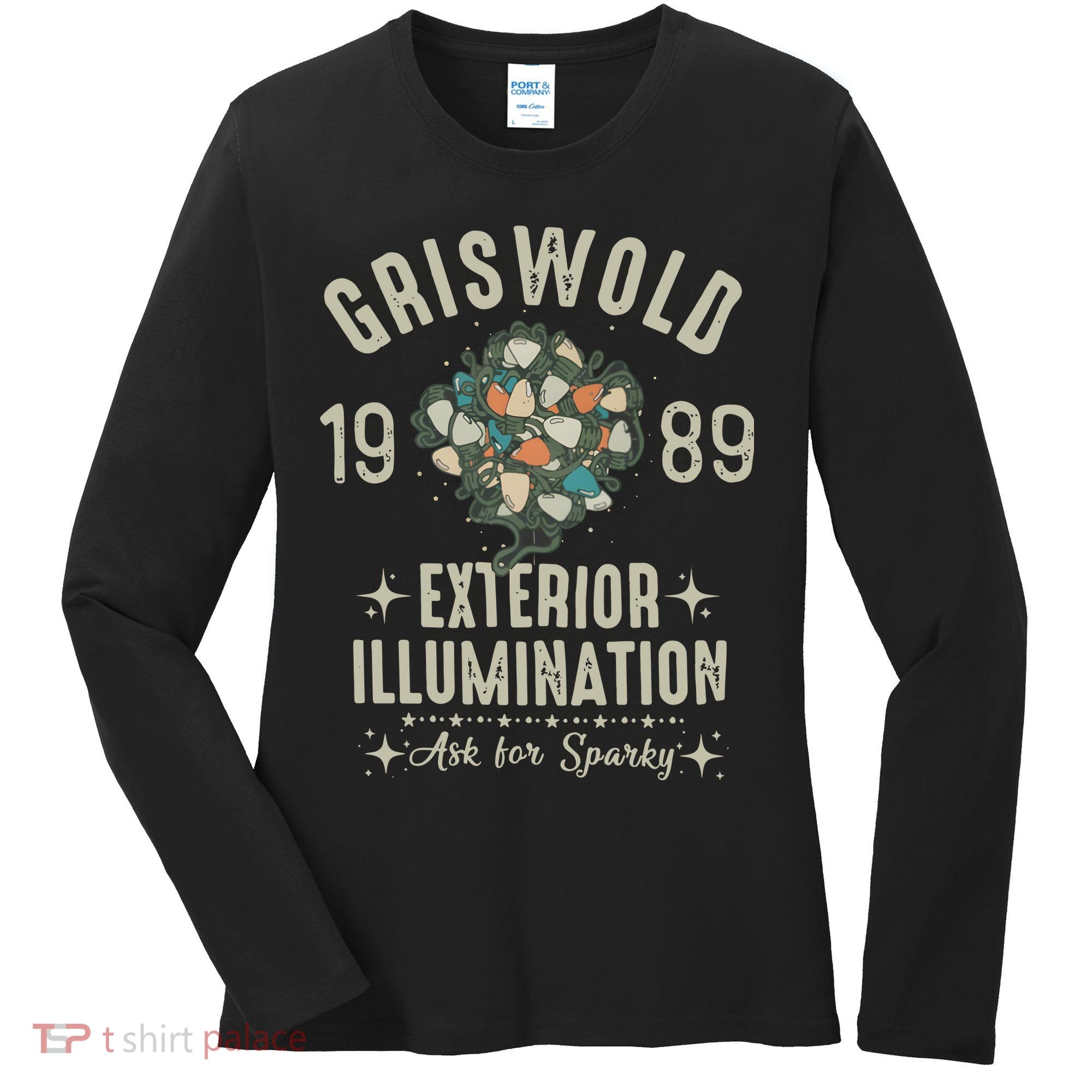 1989 Exterior Illumination Funny Christmas Lighting Women's Long Sleeve Shirt