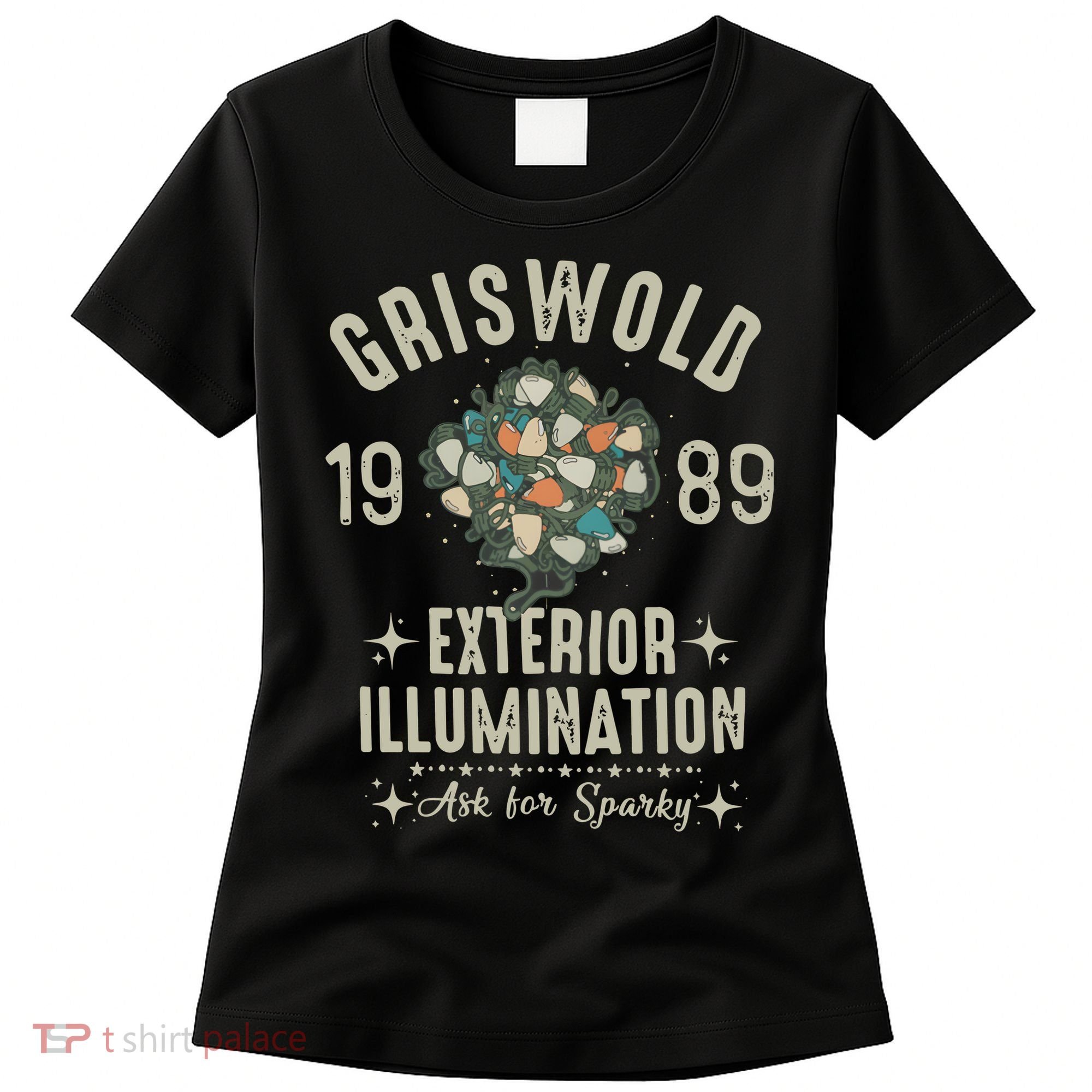 1989 Exterior Illumination Funny Christmas Lighting Women's T-Shirt