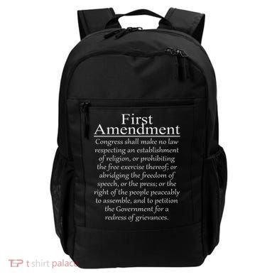 1st First Amendment U.s. Constitution Patriot Us History Backpack
