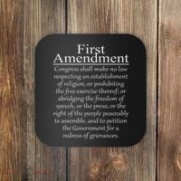 1st First Amendment U.s. Constitution Patriot Us History Coaster thumb 0