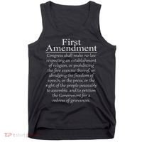 1st First Amendment U.s. Constitution Patriot Us History Tank Top thumb 0