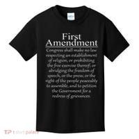 1st First Amendment U.s. Constitution Patriot Us History Kids T-Shirt thumb 0
