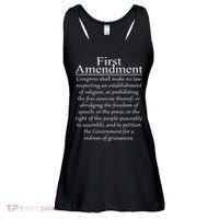 1st First Amendment US Constitution Patriot US History Ladies Essential Flowy Tank thumb 0