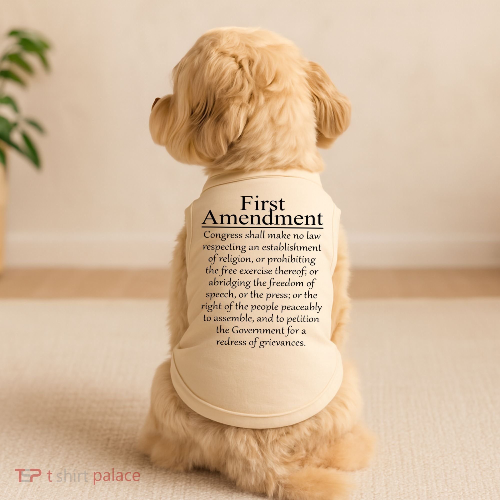 1st First Amendment US Constitution Patriot US History Doggie Tank