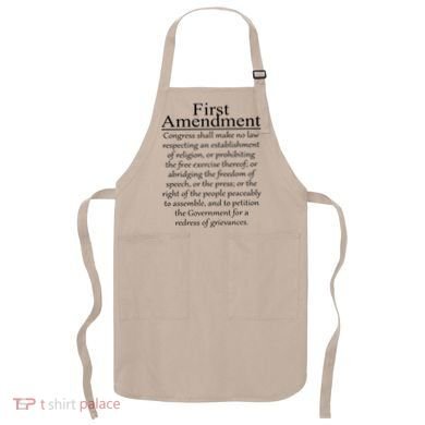 1st First Amendment US Constitution Patriot US History Apron