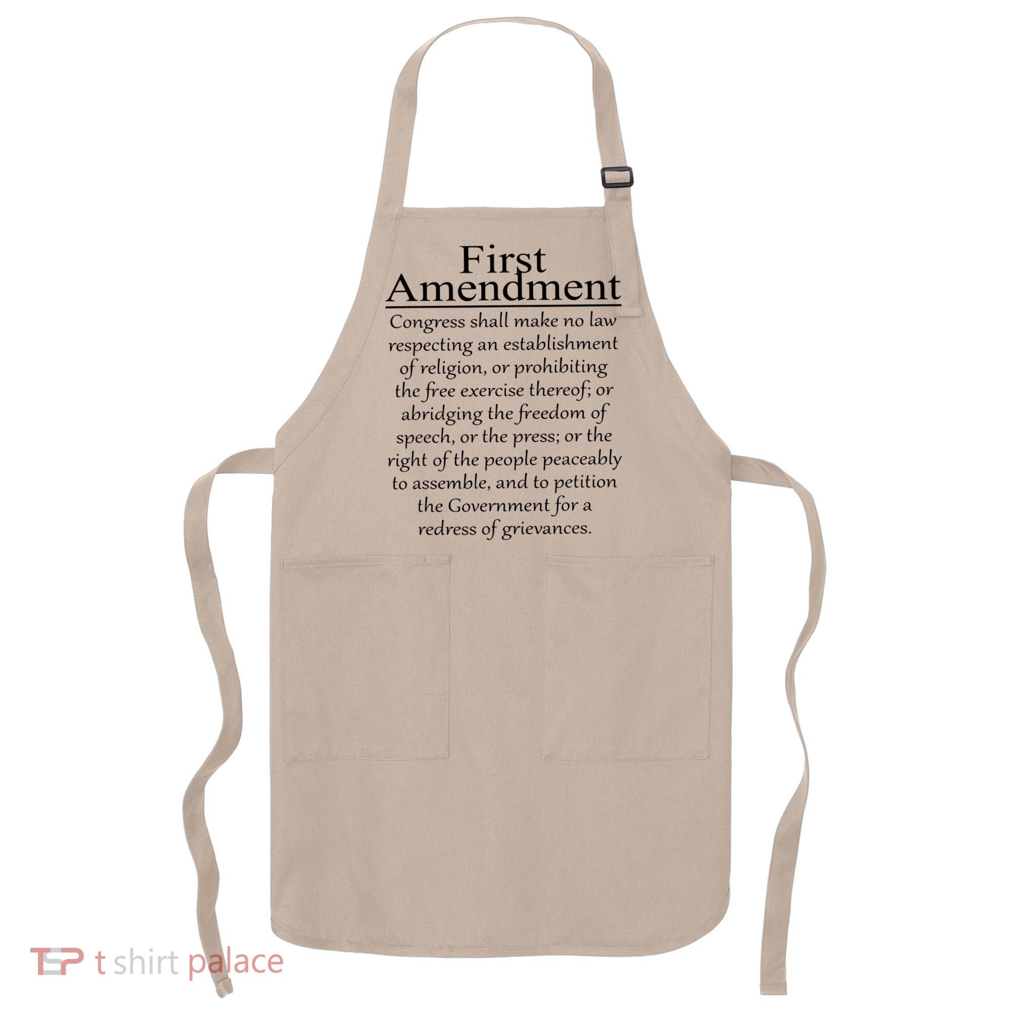 1st First Amendment US Constitution Patriot US History Apron