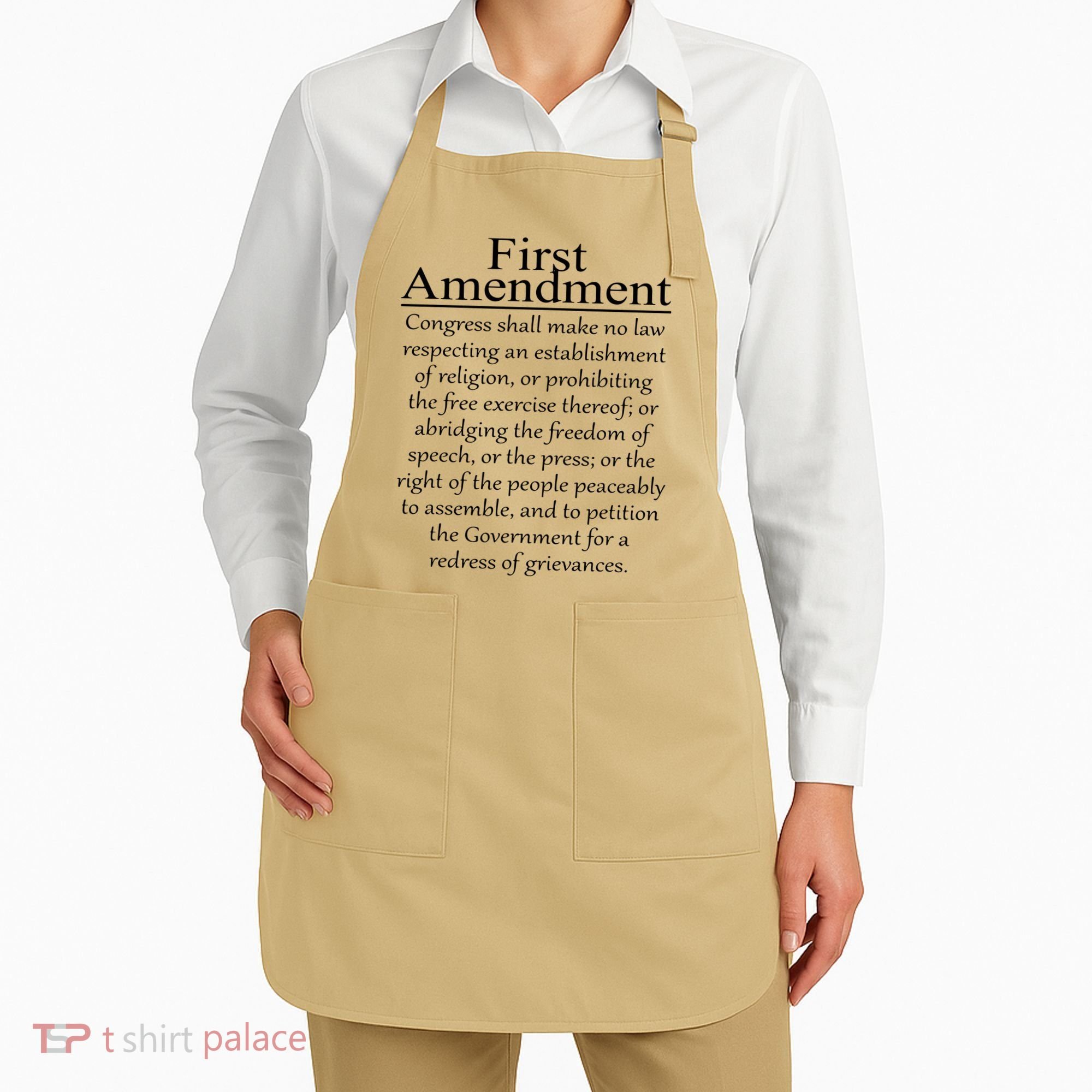 1st First Amendment US Constitution Patriot US History Apron
