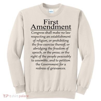 1st First Amendment US Constitution Patriot US History Sweatshirt