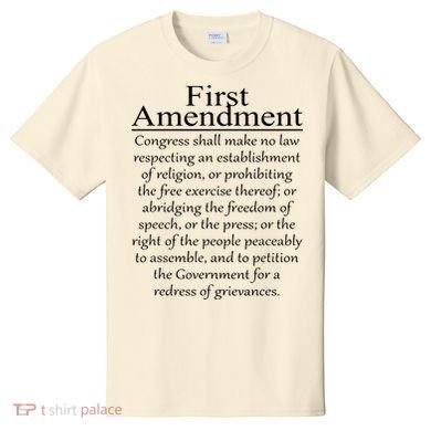 1st First Amendment US Constitution Patriot US History T-Shirt