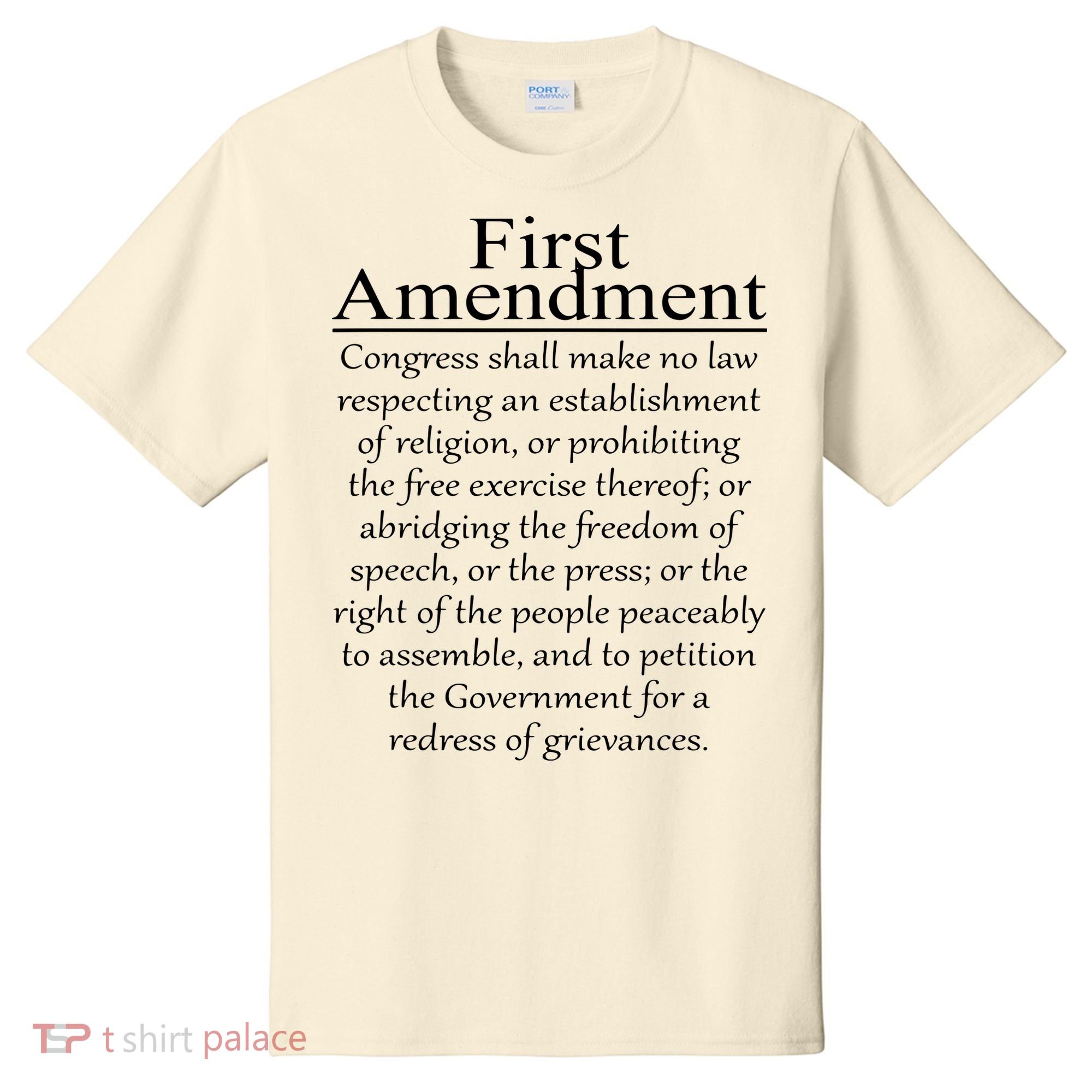 1st First Amendment US Constitution Patriot US History T-Shirt