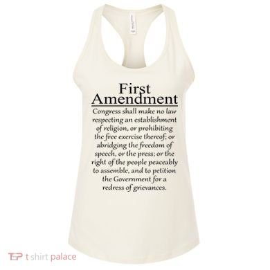 1st First Amendment US Constitution Patriot US History Women's Tank Top