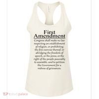 1st First Amendment US Constitution Patriot US History Women's Tank Top thumb 0