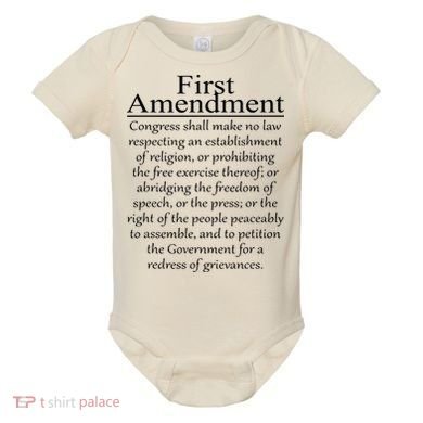1st First Amendment US Constitution Patriot US History Baby Bodysuit