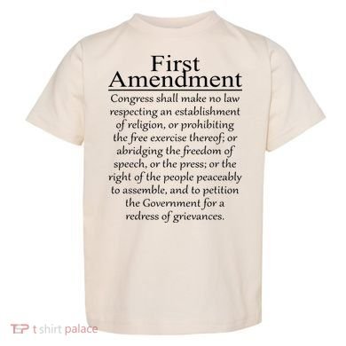 1st First Amendment US Constitution Patriot US History Toddler T-Shirt