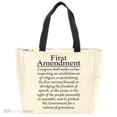 1st First Amendment US Constitution Patriot US History Tote Bag