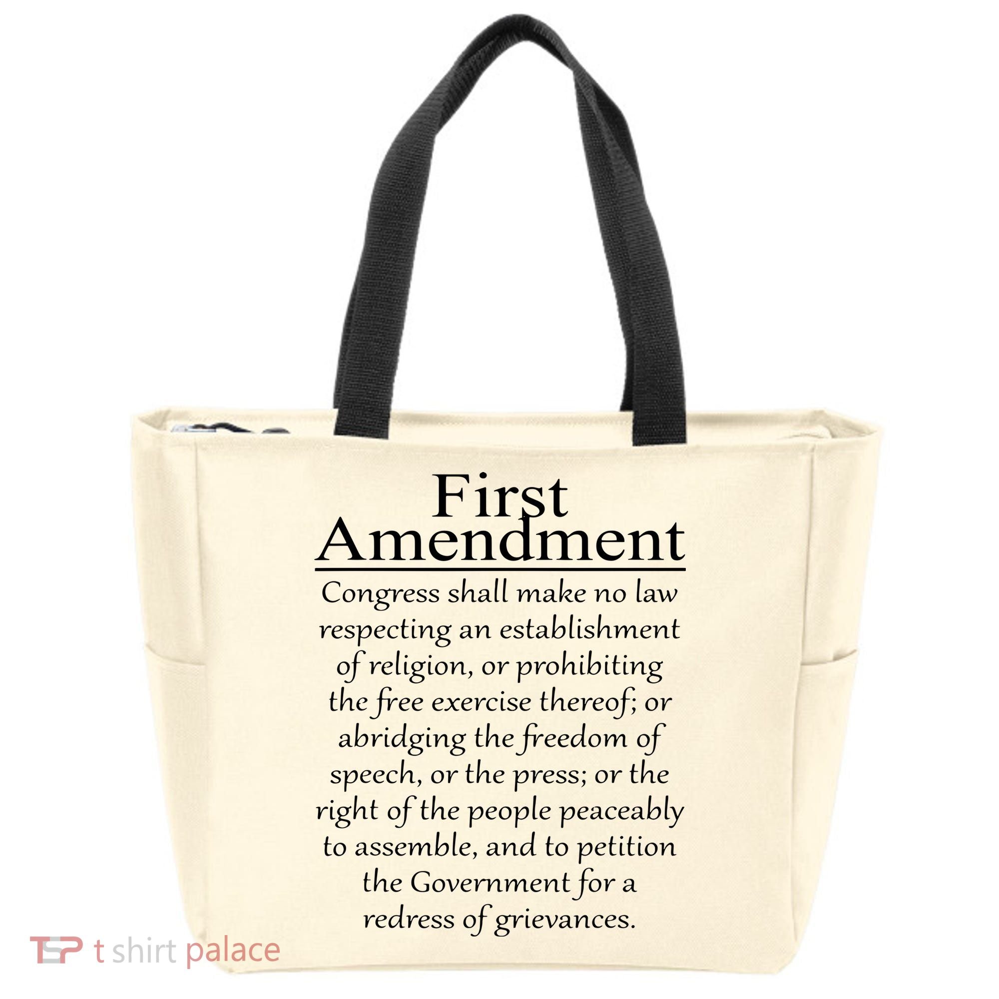 1st First Amendment US Constitution Patriot US History Tote Bag