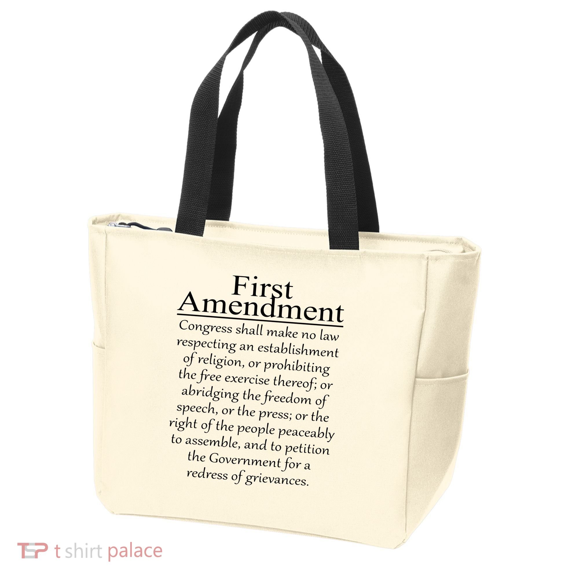 1st First Amendment US Constitution Patriot US History Tote Bag