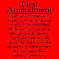 1st First Amendment US Constitution Patriot US History Santa Hat thumb 1