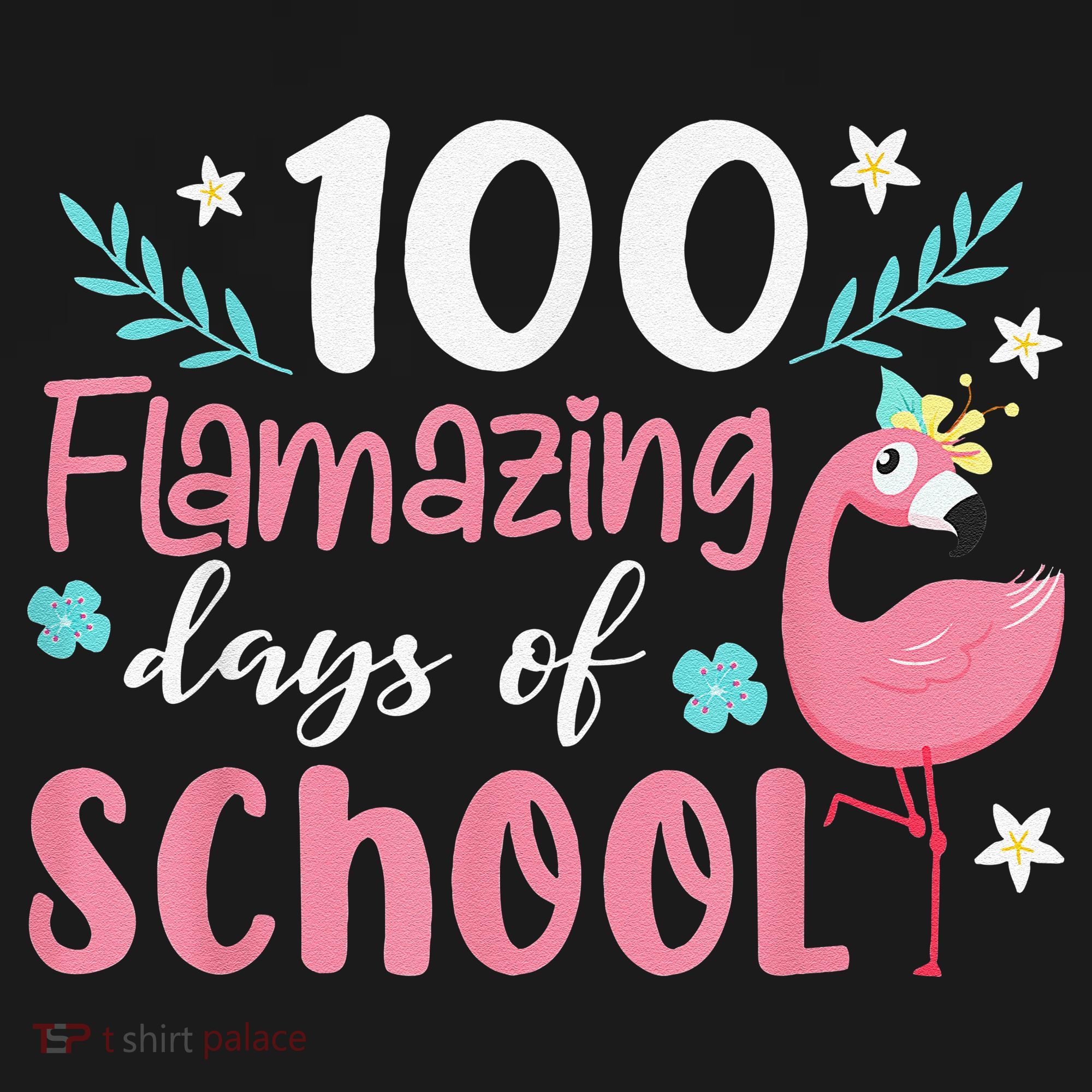 100 Flamazing Days of School Flamingo 100th Day Teachers T-Shirt