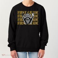1st First Grade Raccoon Back To School Women's Sweatshirt thumb 0