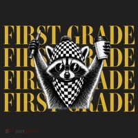 1st First Grade Raccoon Back To School Women's Sweatshirt thumb 2