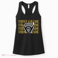 1st First Grade Raccoon Back To School Women's Tank Top thumb 0