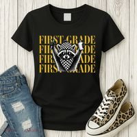 1st First Grade Raccoon Back To School Women's T-Shirt thumb 3