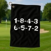 18436572 Firing Order Numbers Funny Golf Towel thumb 1
